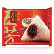 五芳斋 速冻粽子 豆沙口味 500g 5只 速冻食品 精选糯米 早餐食材