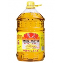  鲁花 食用油 5S物理压榨 压榨一级 花生油 6.18L