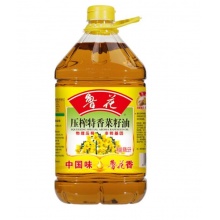 鲁花 食用油 非转基因 物理压榨 特香菜籽油 5L