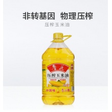 鲁花 食用油 非转基因 玉米油 桶装 5L