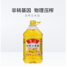 鲁花 食用油 非转基因 玉米油 桶装 5L