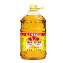 鲁花 食用油 5S 物理压榨 压榨一级 花生油5.7L（新老包装随机发放）