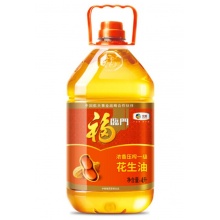 福临门 食用油 浓香压榨一级 花生油4L 中粮出品 