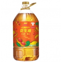 金龙鱼 食用油 物理压榨 压榨一级花生油6.18L 