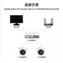 海康威视监控摄像头 200万 网络高清 室内室外半球 POE 带音频红外夜视监控器 H265存储减半 T12H2-I 4mm