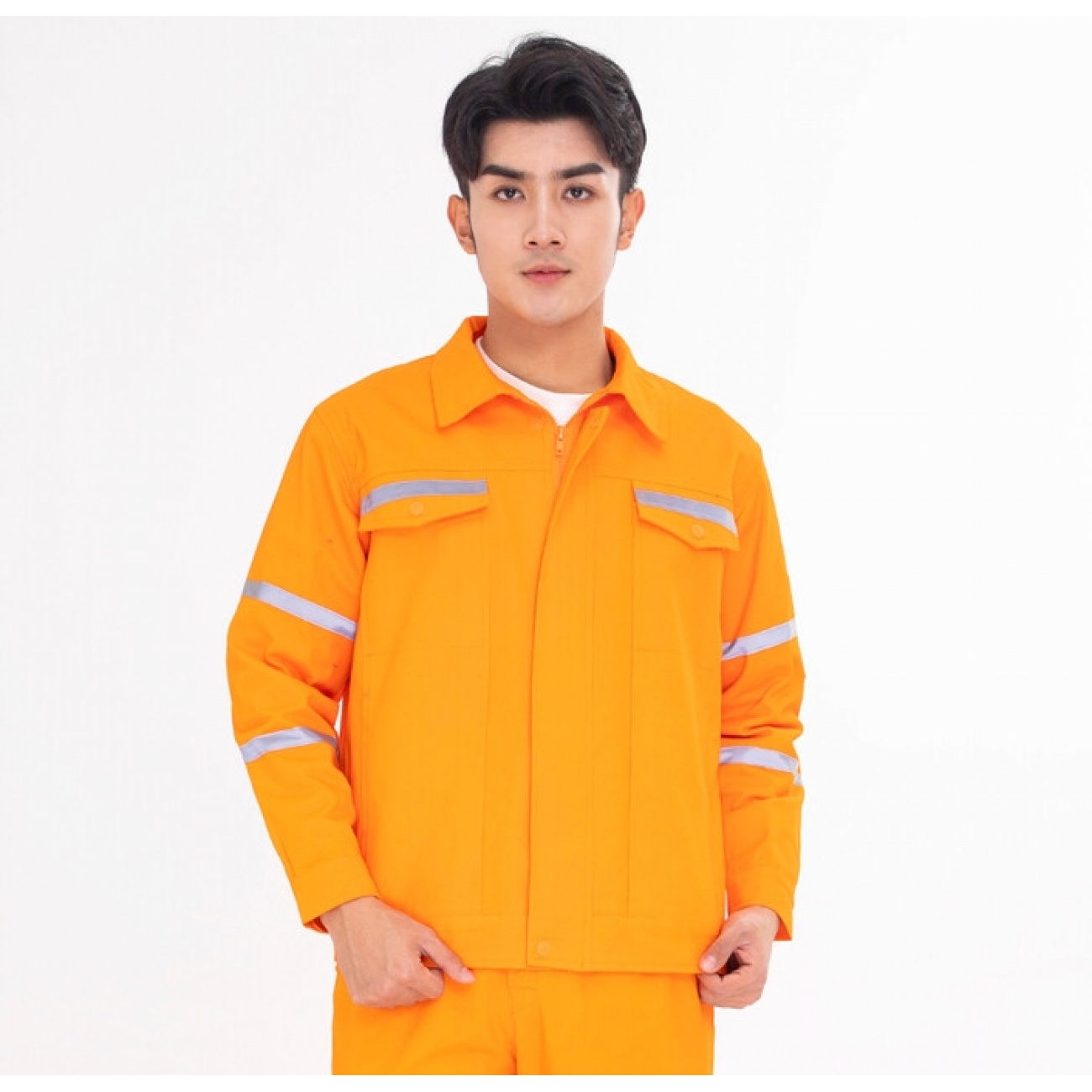 宏安途全棉工作服套装煤矿井下电焊防烫耐磨劳保服纯棉长袖油田工服